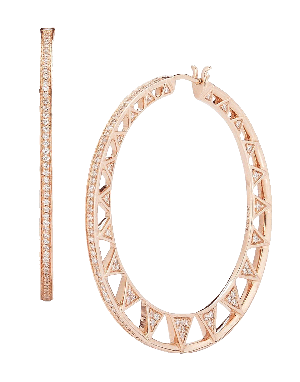 DANA REBECCA DESIGNS-Emily Sarah Hoop Earrings-ROSE GOLD