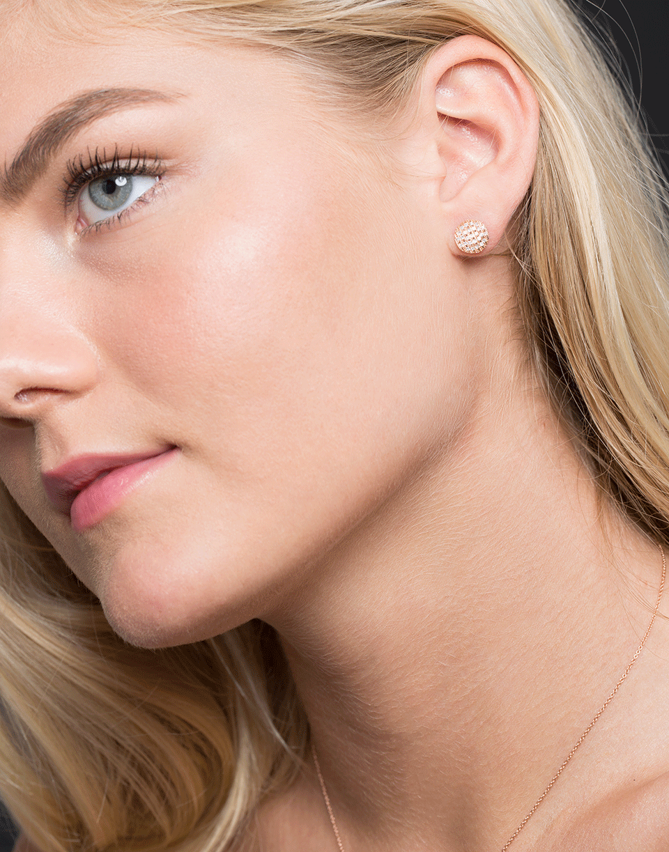 DANA REBECCA DESIGNS-Lauren Joy Medium Disc Studs-ROSE GOLD