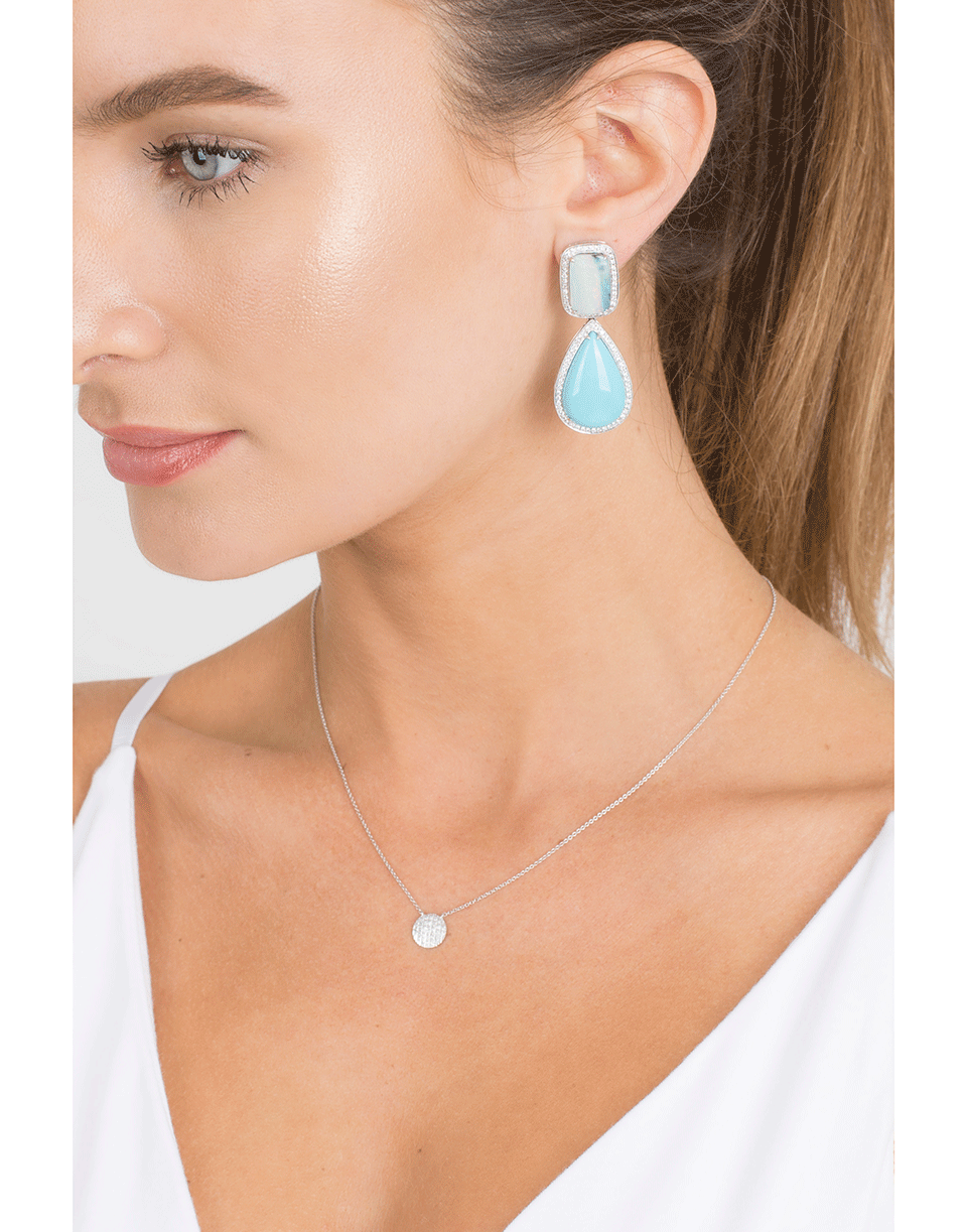 DANA REBECCA DESIGNS-Courtney Lauren Boulder Opal Earrings-WHITE GOLD