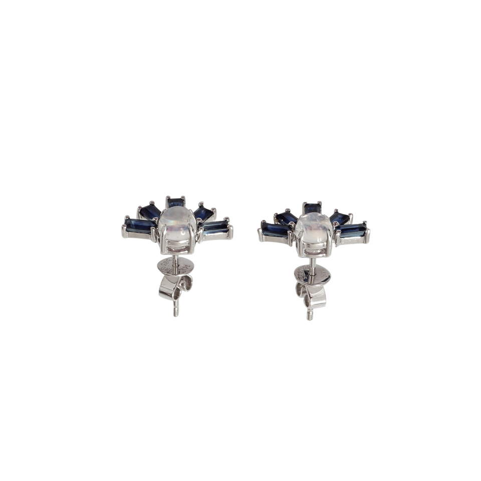 DANA REBECCA DESIGNS-Kristyn Kylie Sapphire Earrings-WHITE GOLD