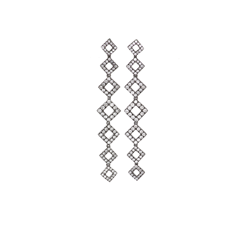 DANA REBECCA DESIGNS-Lisa Michelle Diamond Drop Earrings-WHITE GOLD