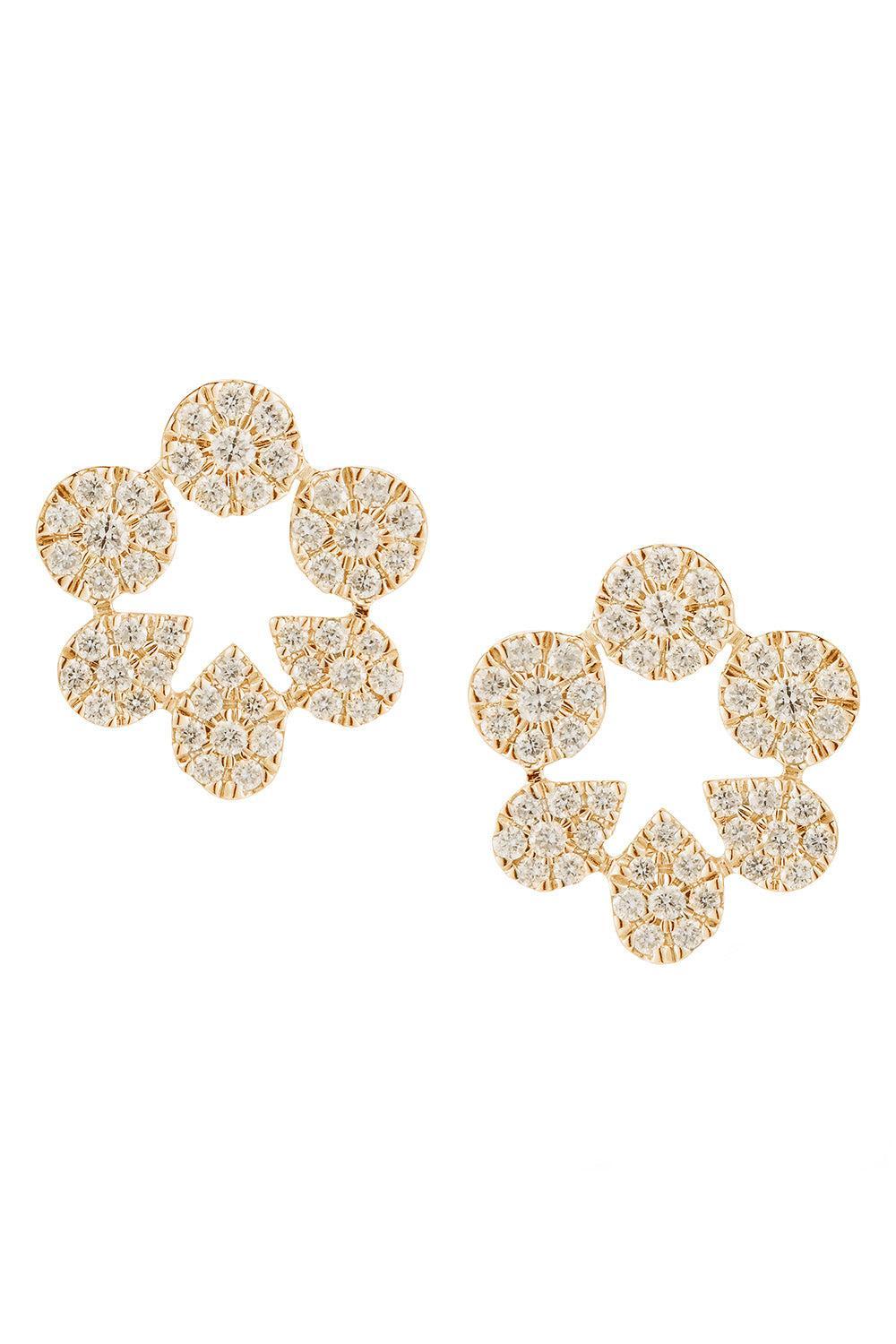 Diamond Taylor Beth Cutout Stud Earrings-YELLOW GOLD-JEWELRYFINE JEWELEARRING-DANA REBECCA DESIGNS
