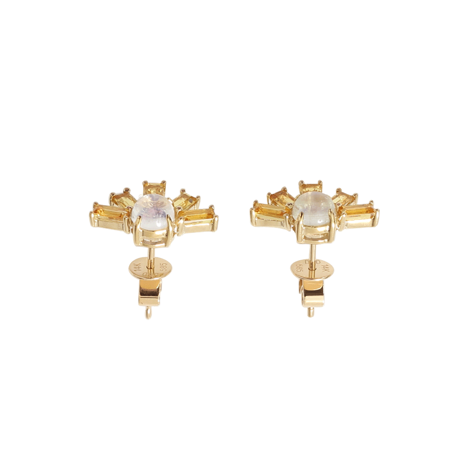 DANA REBECCA DESIGNS-Kristyn Kylie Sapphire Earrings-YELLOW GOLD