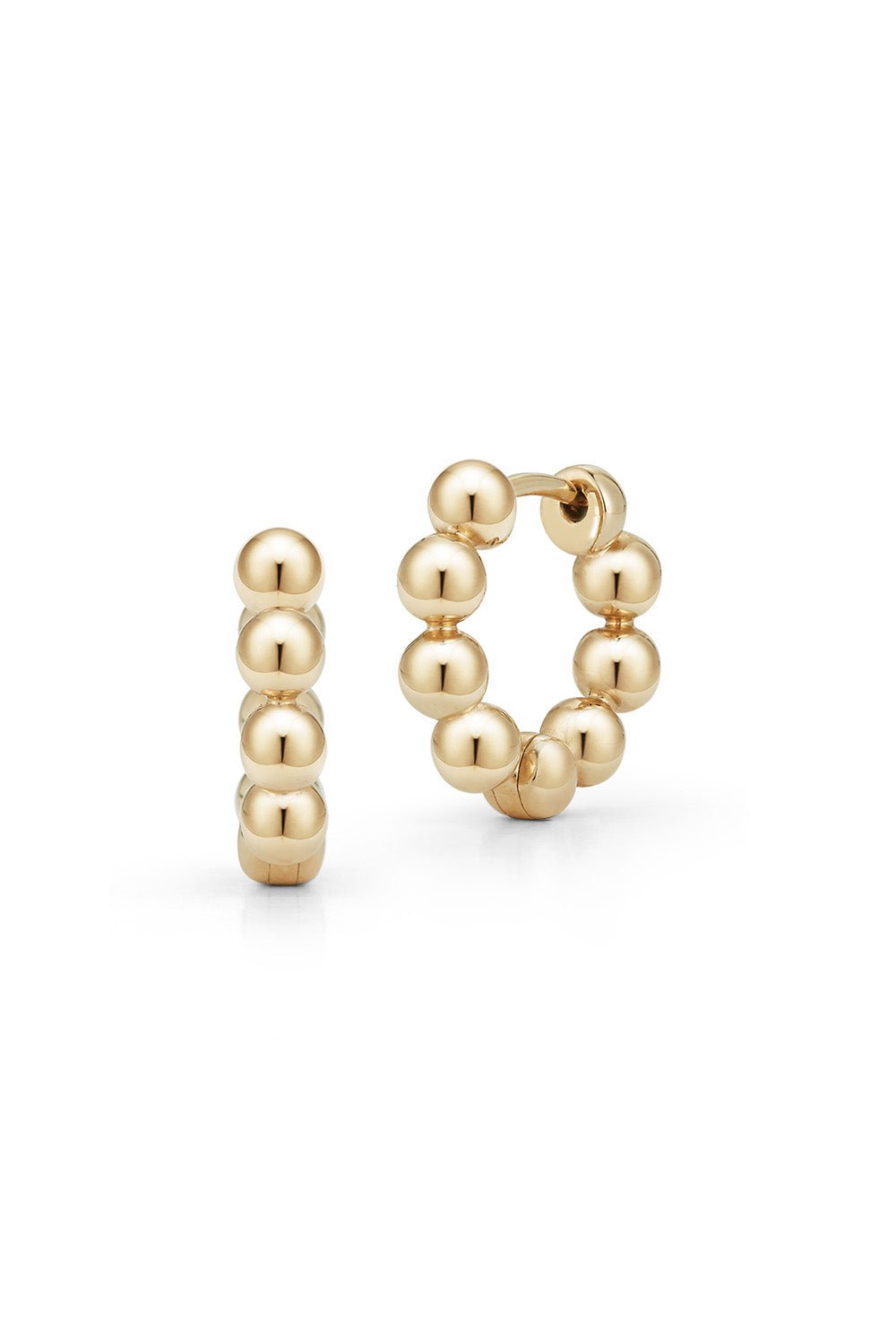 DANA REBECCA DESIGNS-Poppy Rae Pebble Hoops-YELLOW GOLD