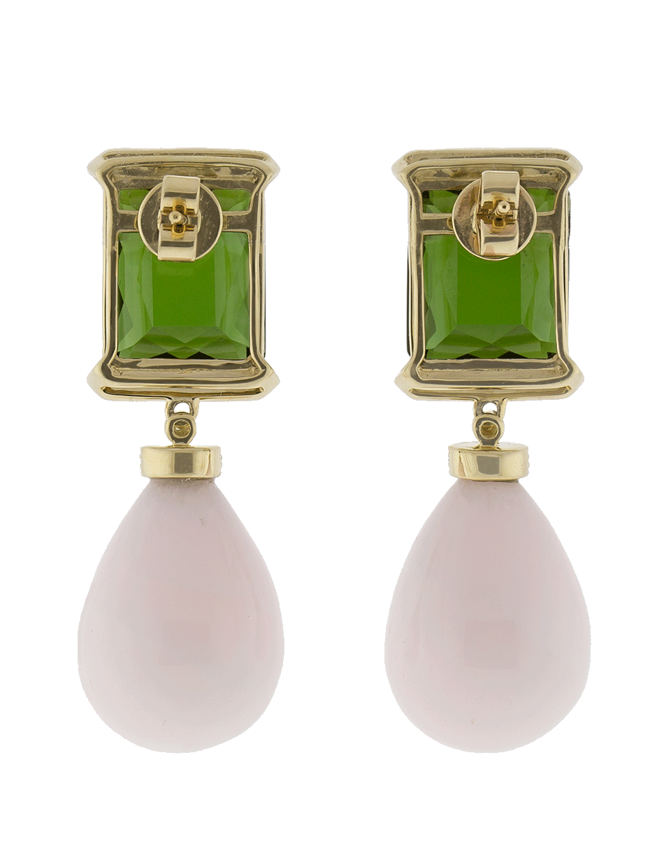 DANA REBECCA DESIGNS-Tourmaline & Aragonite Earrings-YELLOW GOLD