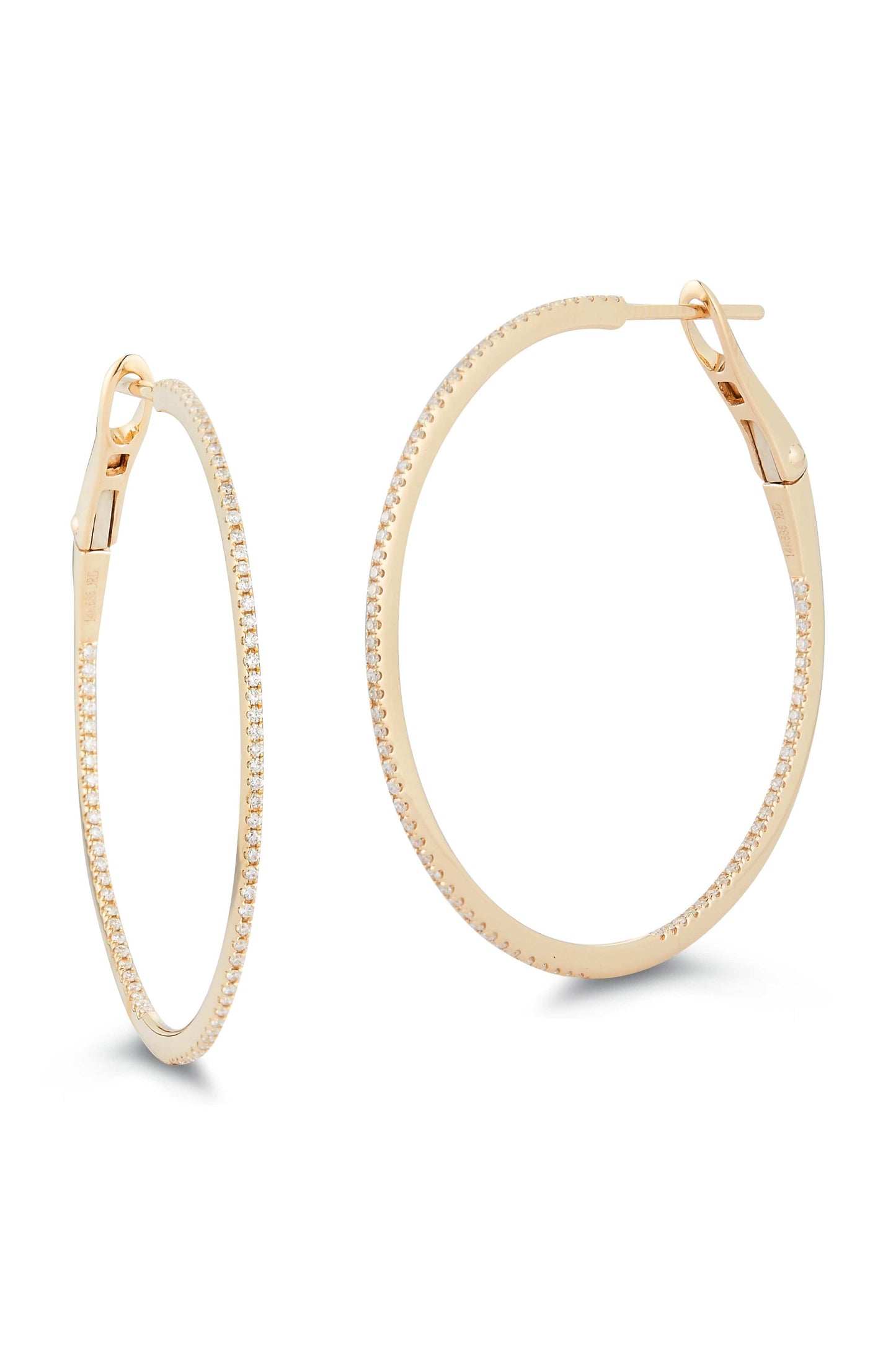 DANA REBECCA DESIGNS-Yellow Gold Marge Hoops-YELLOW GOLD