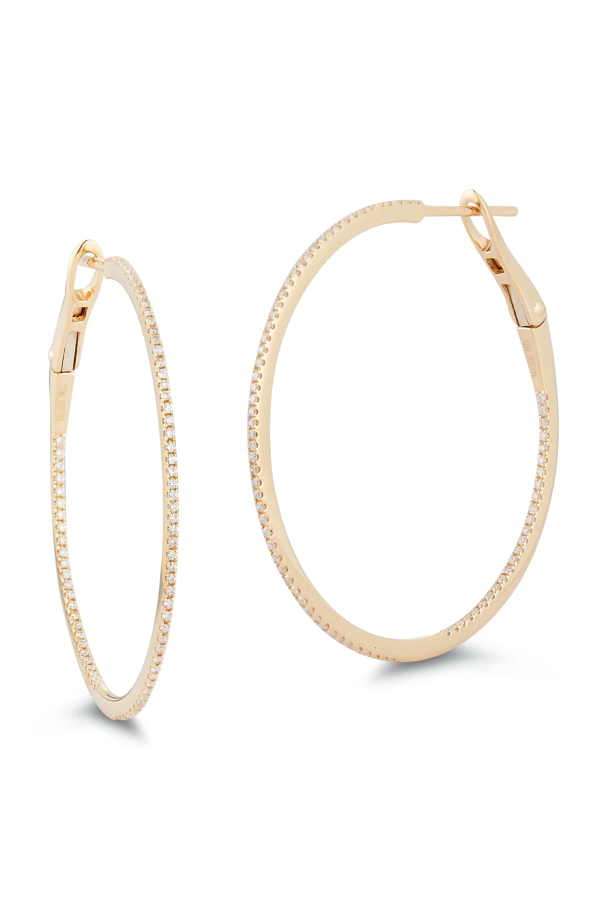 DANA REBECCA DESIGNS-Yellow Gold Marge Hoops-YELLOW GOLD