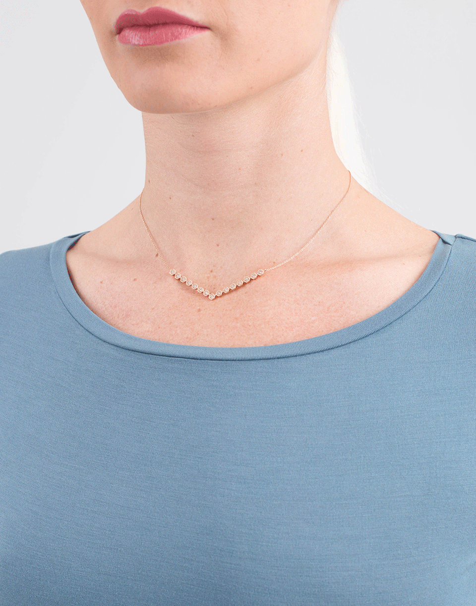 DANA REBECCA DESIGNS-Jennifer Yamini Diamond Necklace-ROSE GOLD