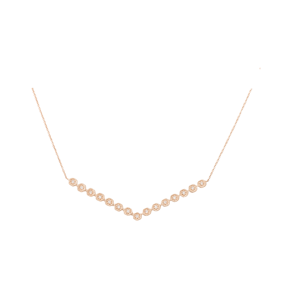 DANA REBECCA DESIGNS-Jennifer Yamini Diamond Necklace-ROSE GOLD
