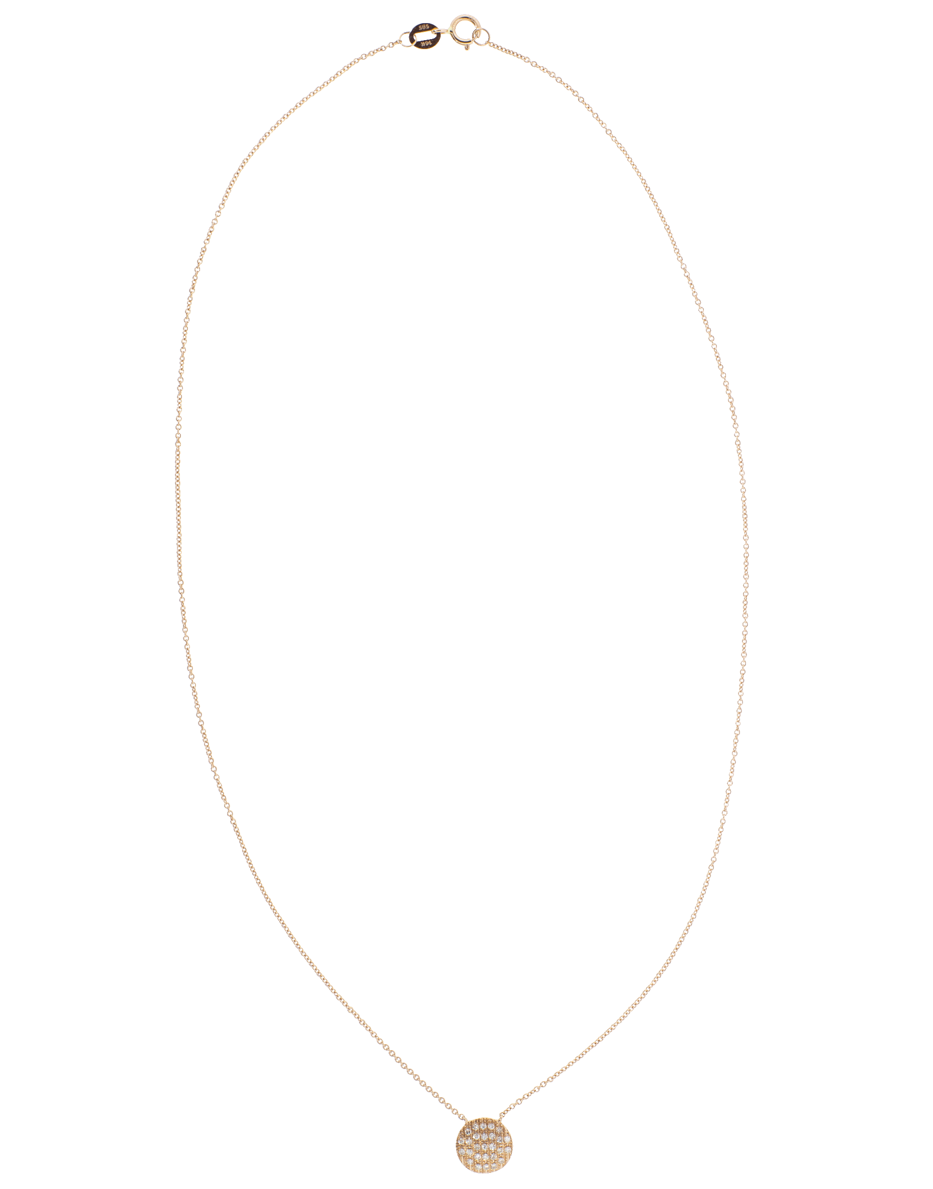 DANA REBECCA DESIGNS-Lauren Joy Medium Diamond Necklace-ROSE GOLD