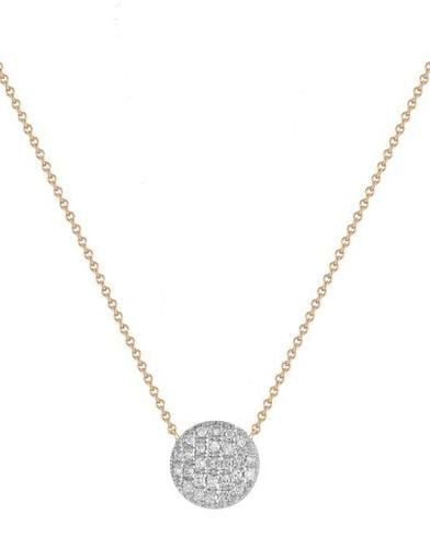 DANA REBECCA DESIGNS-Lauren Joy Medium Diamond Necklace - Rose Gold - 18"-ROSE GOLD