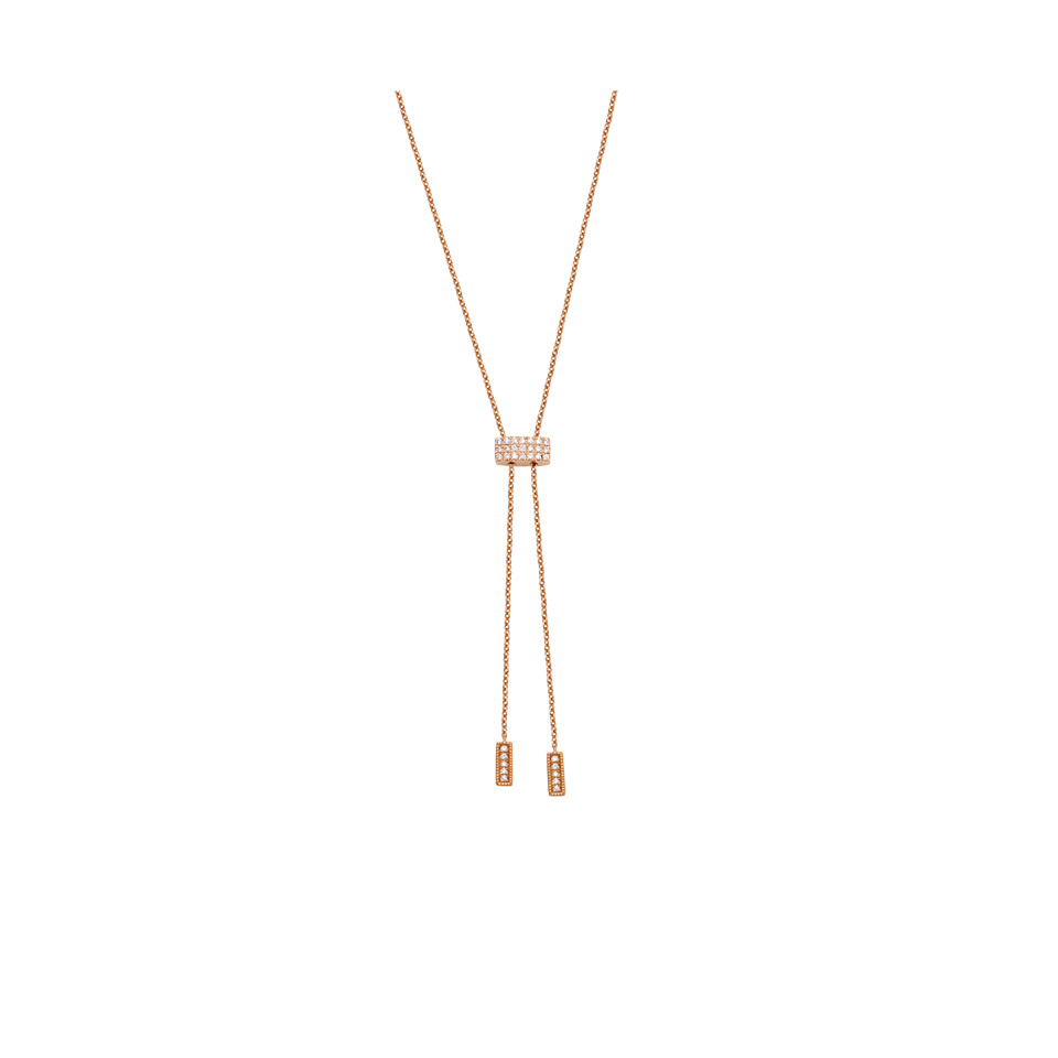 DANA REBECCA DESIGNS-Sylvie Rose Sliding Lariat-ROSE GOLD