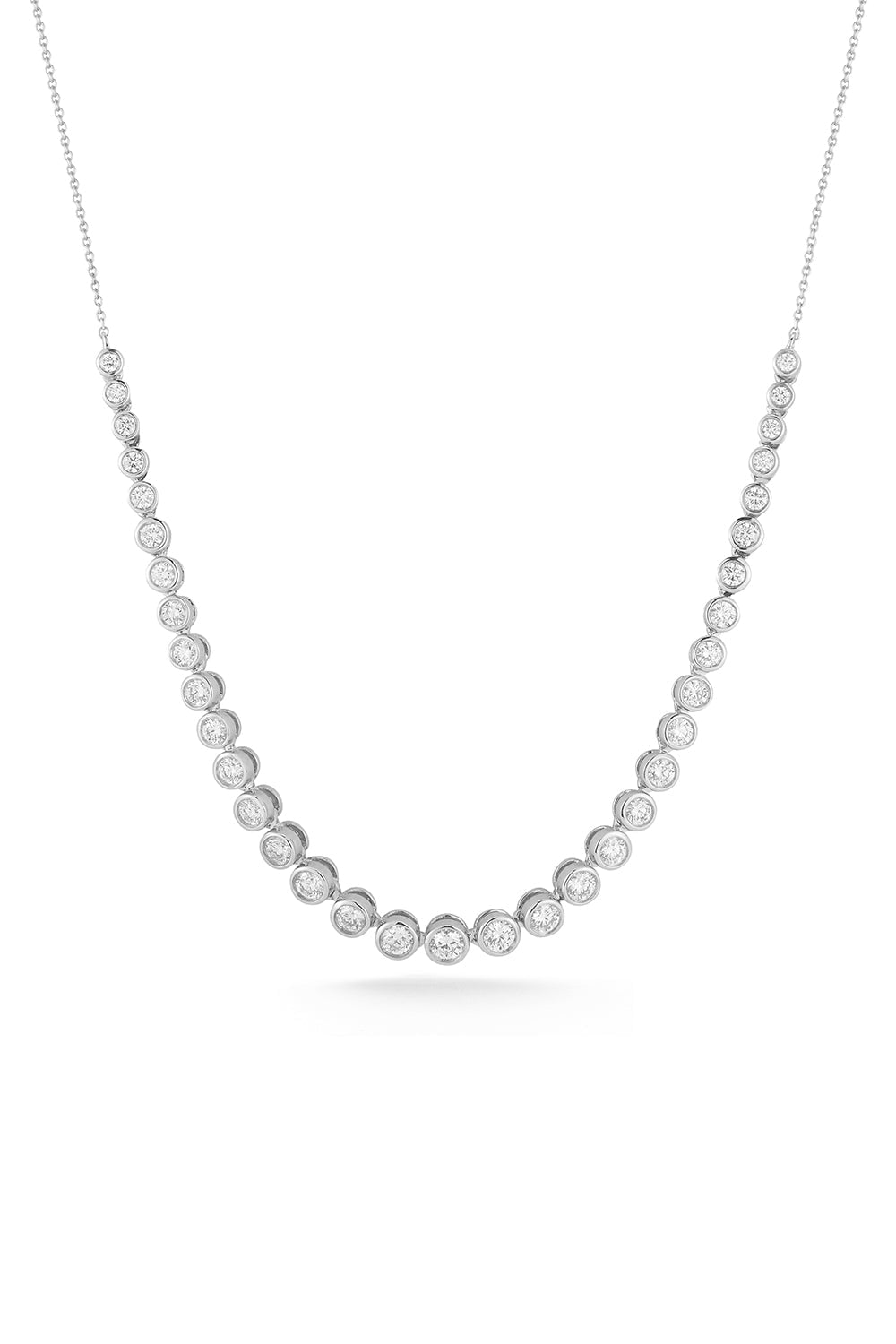 DANA REBECCA DESIGNS-Lulu Jack Diamond Tennis Necklace-WHITE GOLD