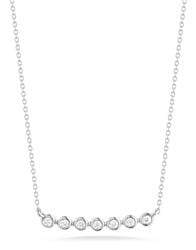 DANA REBECCA DESIGNS-Lulu Jack Mini Bezel Bar Necklace-WHITE GOLD