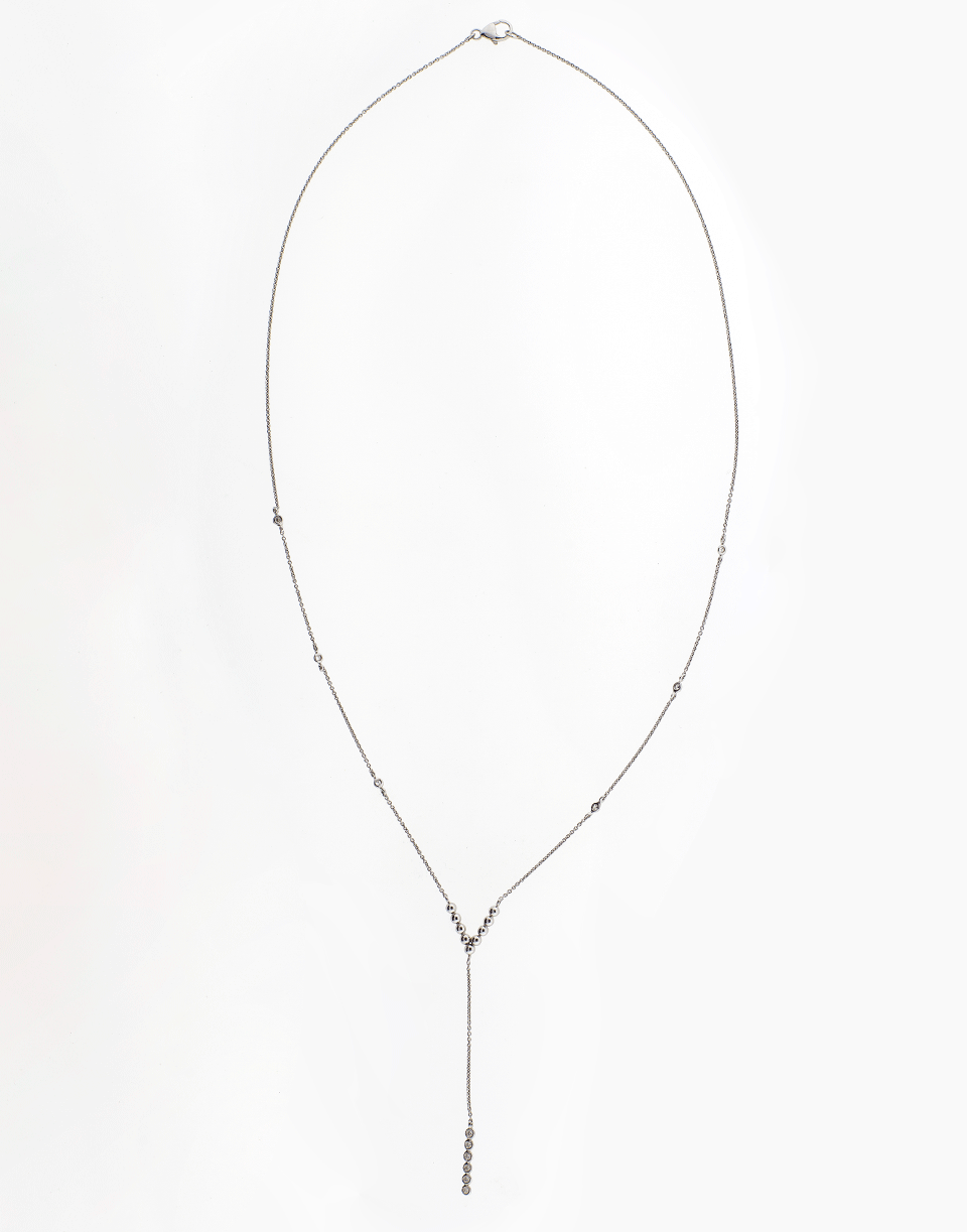 DANA REBECCA DESIGNS-Station Y Necklace-WHITE GOLD