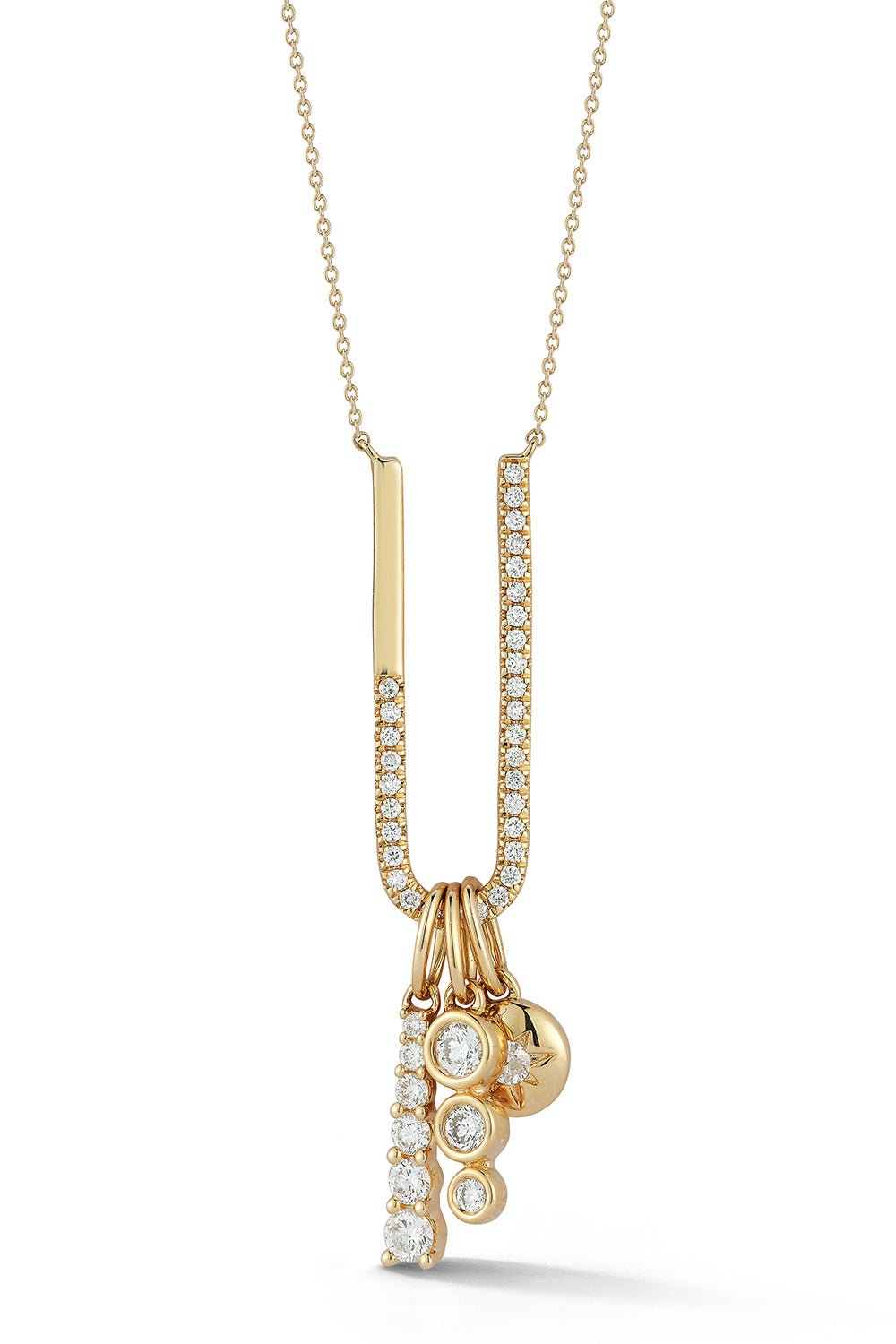 DANA REBECCA DESIGNS-Cynthia Rose Charm Necklace-YELLOW GOLD