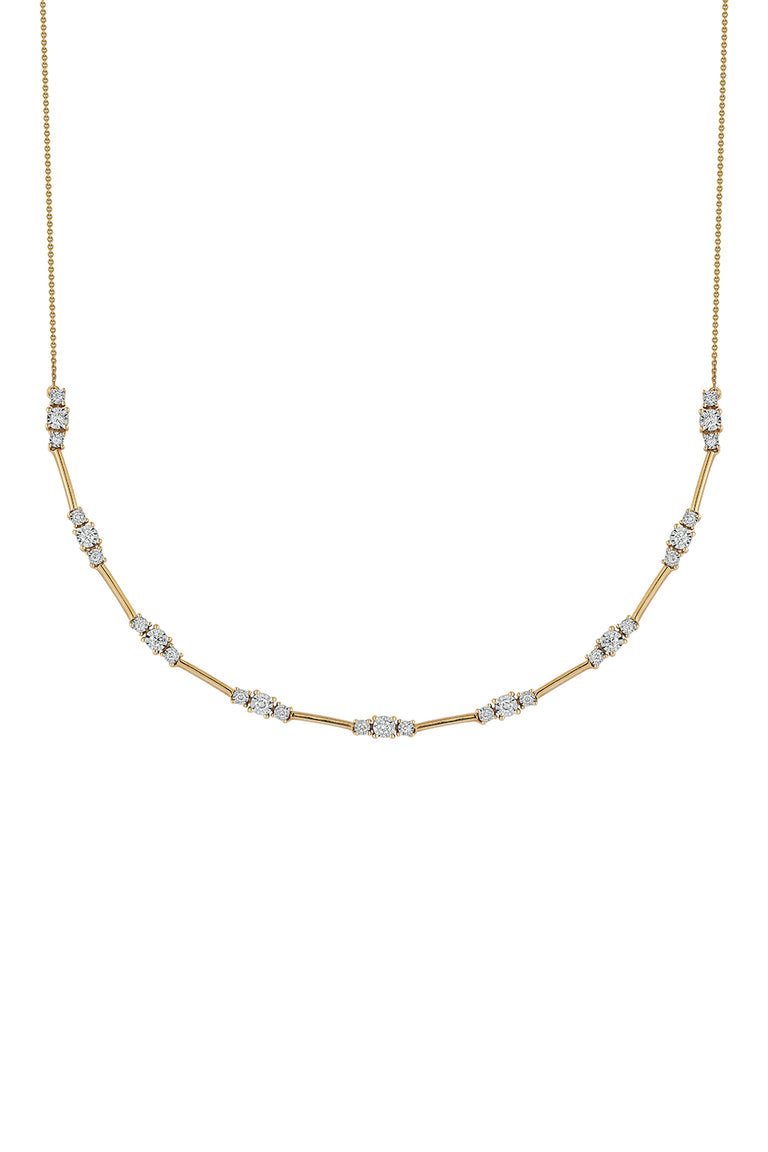Diamond Ava Bea Spaced Tennis Necklace