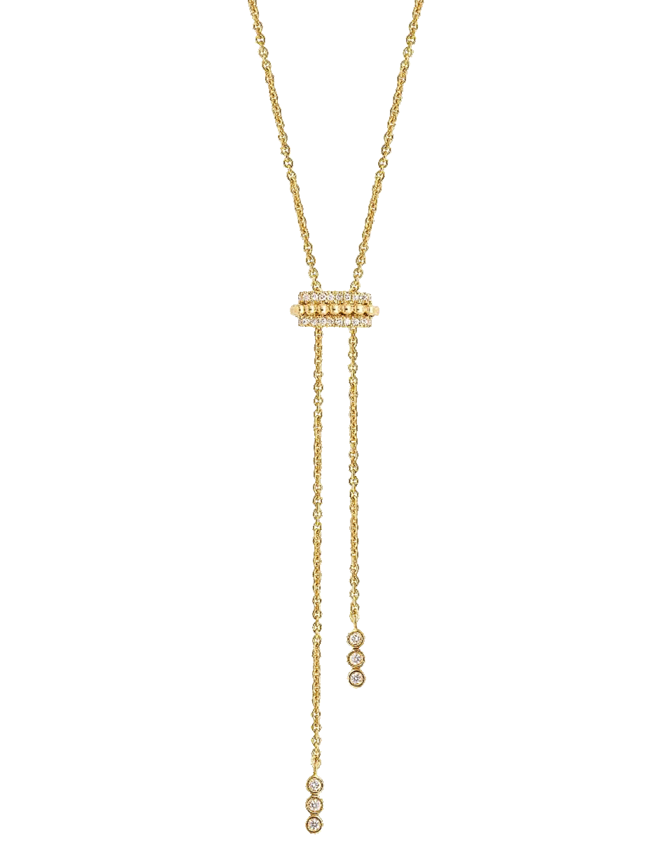 DANA REBECCA DESIGNS-Poppy Rae Lariat Necklace-YELLOW GOLD