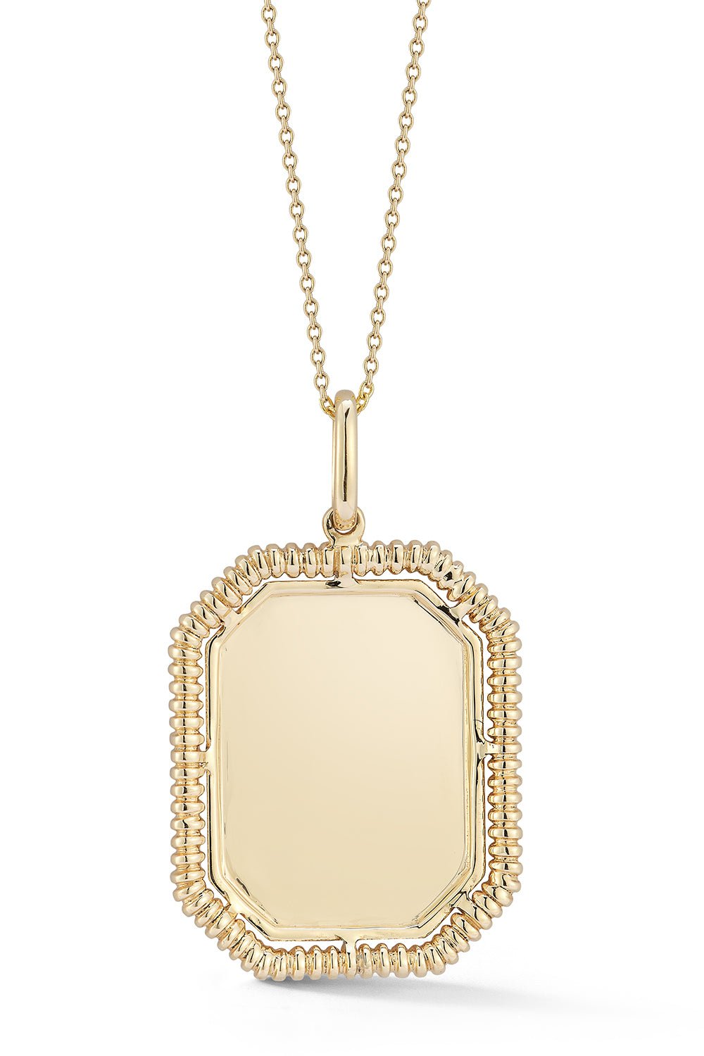 DANA REBECCA DESIGNS-Teddi Paige Large Pendant Necklace-YELLOW GOLD