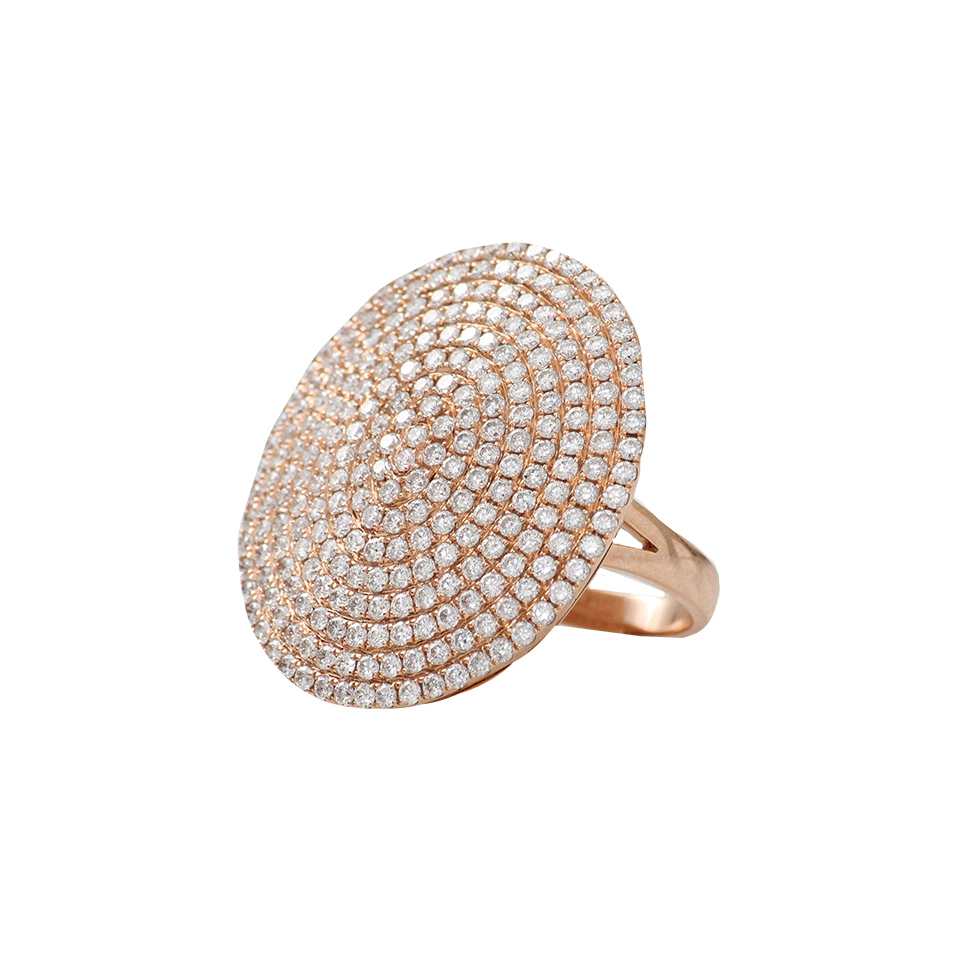 DANA REBECCA DESIGNS-Carly Michelle Diamond Pave Ring-ROSE GOLD