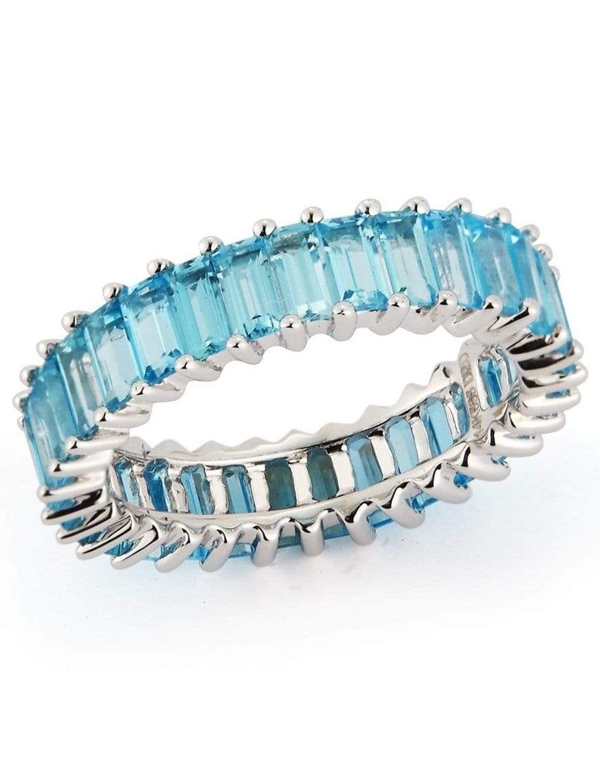 DANA REBECCA DESIGNS-Kristyn Kylie Blue Topaz Eternity Band-