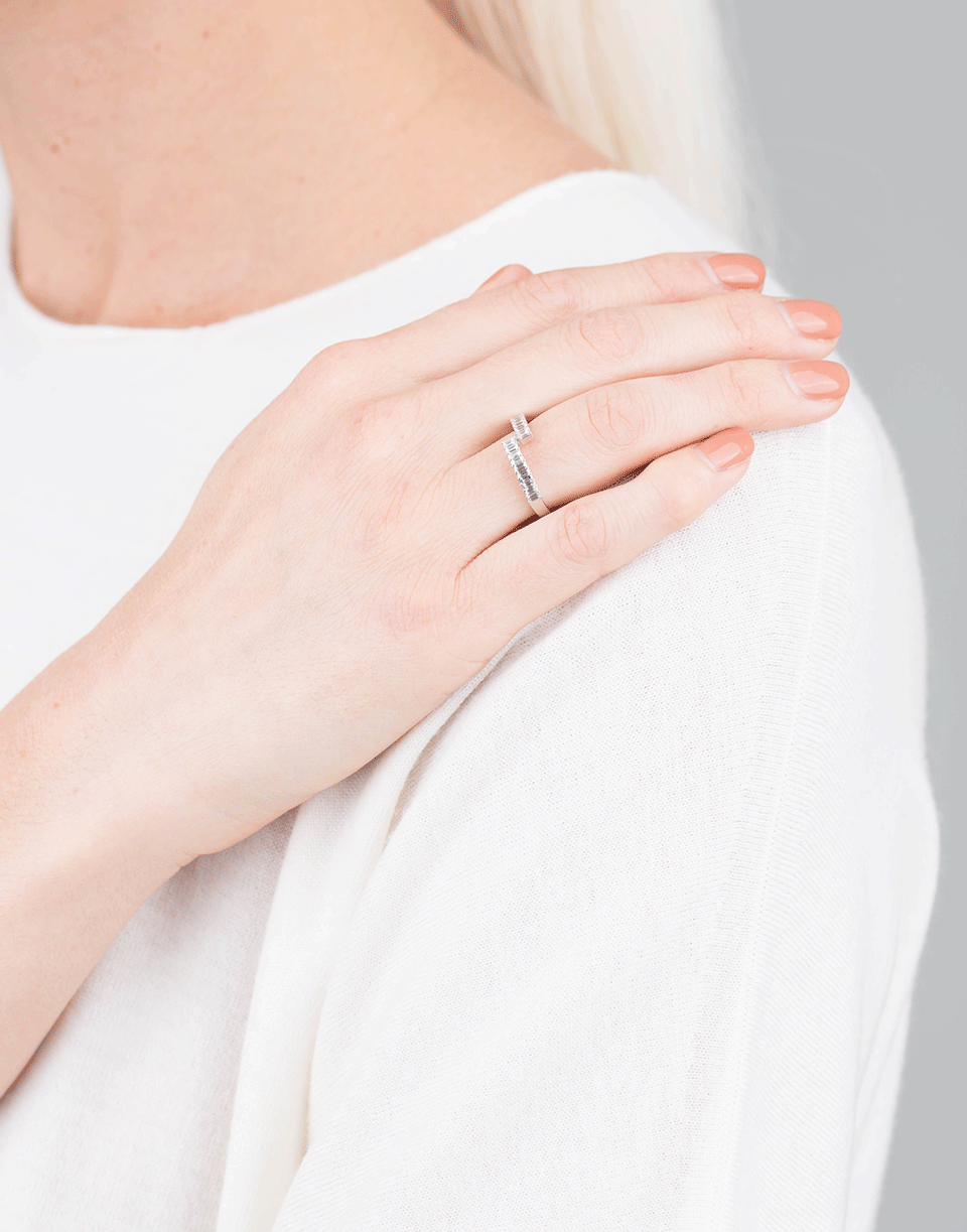 DANA REBECCA DESIGNS-Sadie Pearl Diamond Baguette Ring-WHITE GOLD