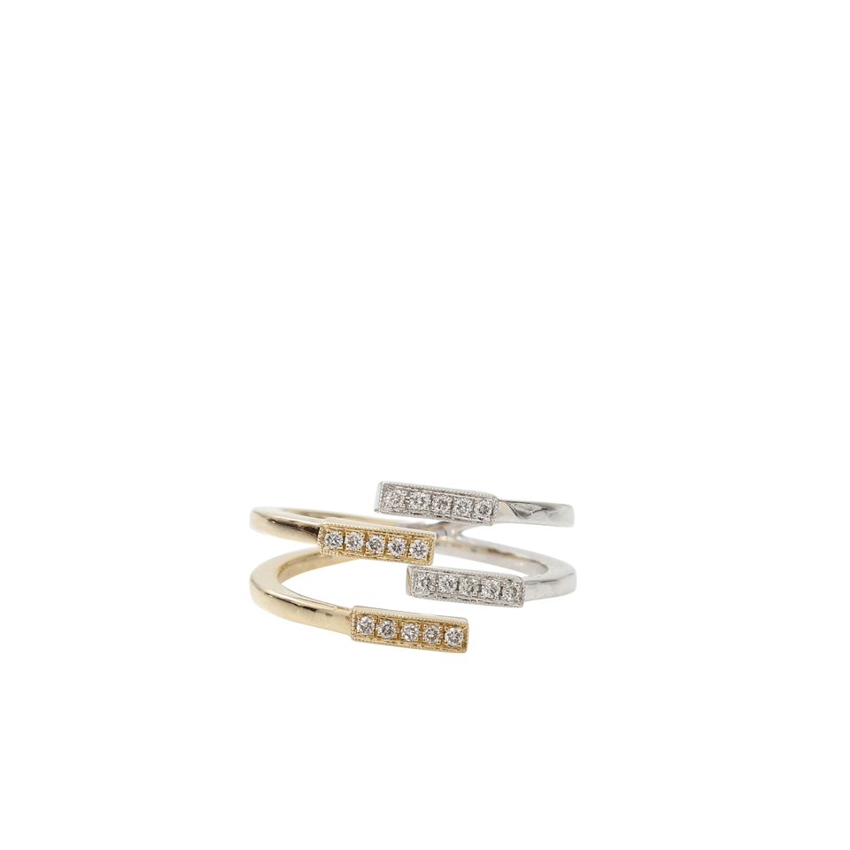 DANA REBECCA DESIGNS-Sylvie Rose Double Diamond Ring-WHITE GOLD