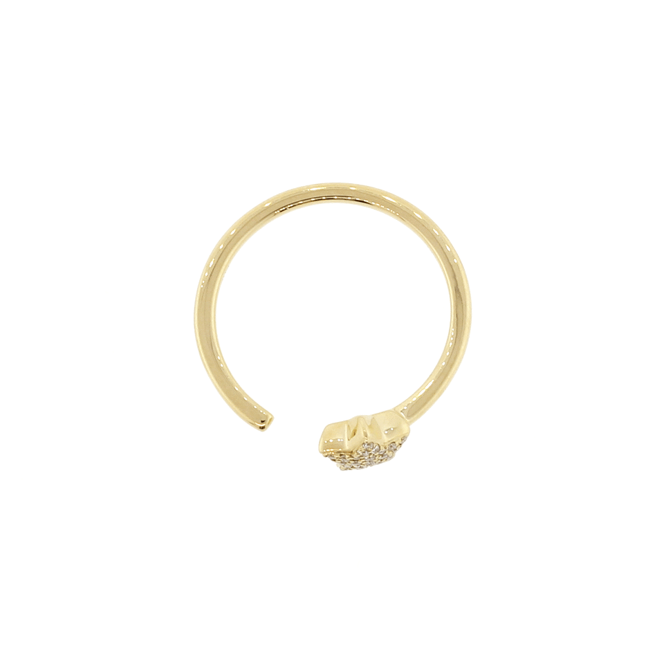 DANA REBECCA DESIGNS-Diamond Pave Star Ring-YELLOW GOLD