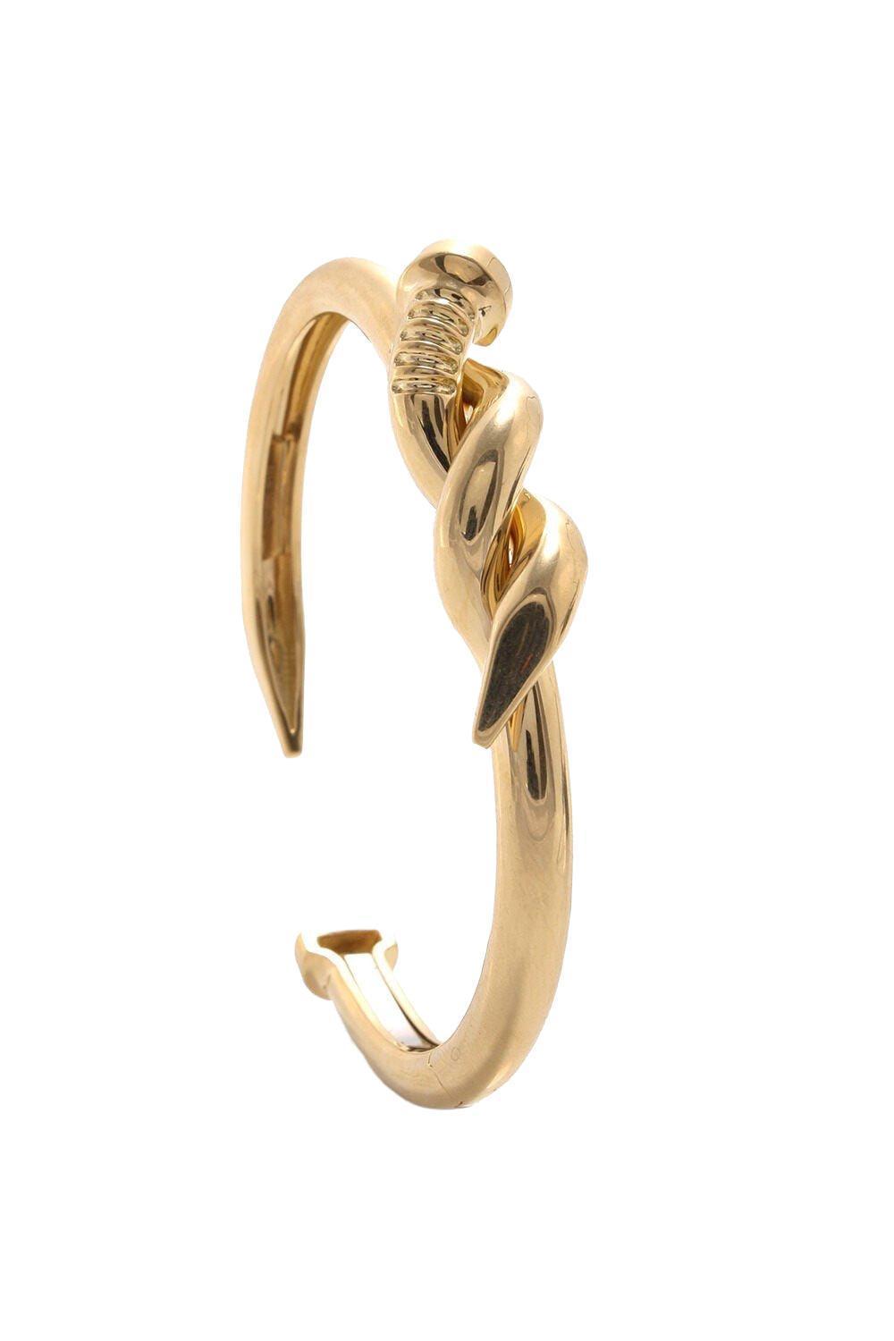 Twisted Nail Cuff Bracelet-YELLOW GOLD-JEWELRYFINE JEWELBRACELET O-DAVID WEBB