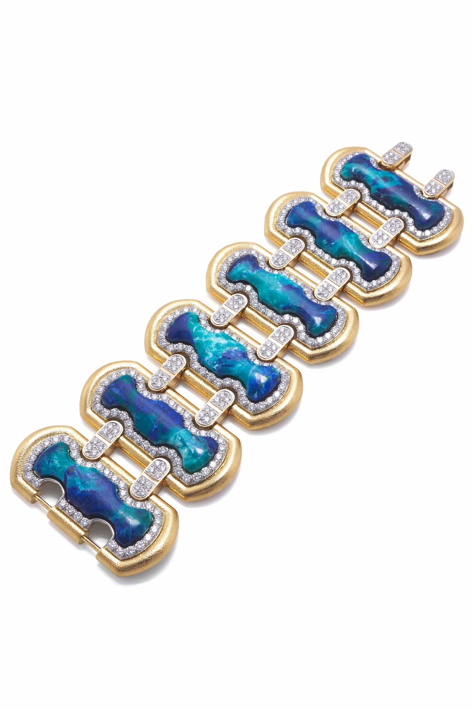 DAVID WEBB-Ancient World Bracelet-YELLOW GOLD