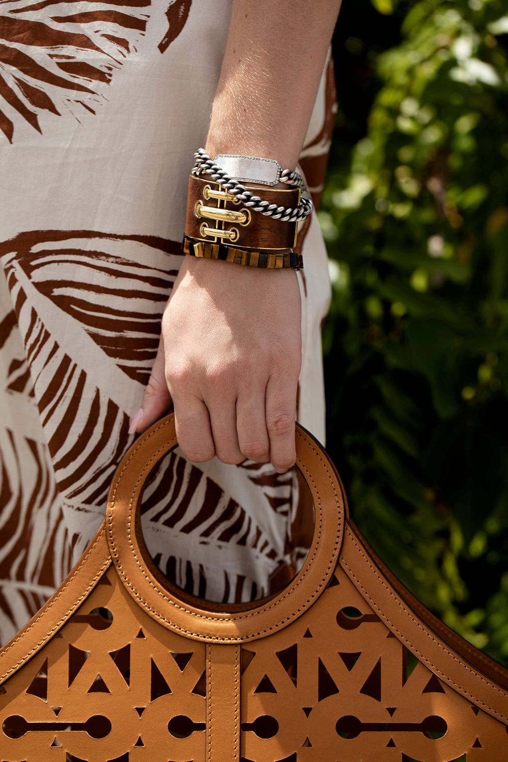 DAVID WEBB-Bloodwood Shoelace Cuff-YELLOW GOLD