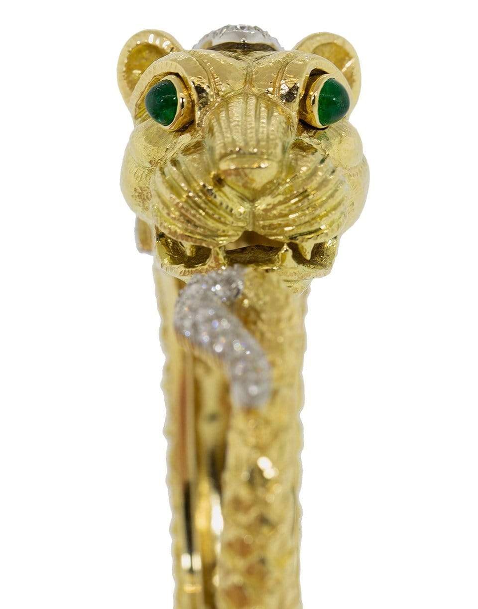 DAVID WEBB-Lion Diamond Bracelet-YELLOW GOLD