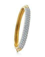 Pave Diamond Bangle Bracelet-YELLOW GOLD-JEWELRYFINE JEWELBRACELET O-DAVID WEBB