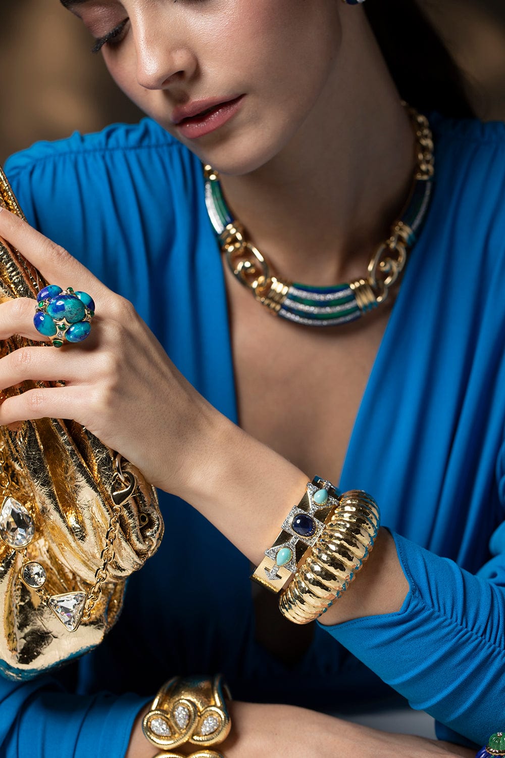 DAVID WEBB-Sonora Cuff-YELLOW GOLD