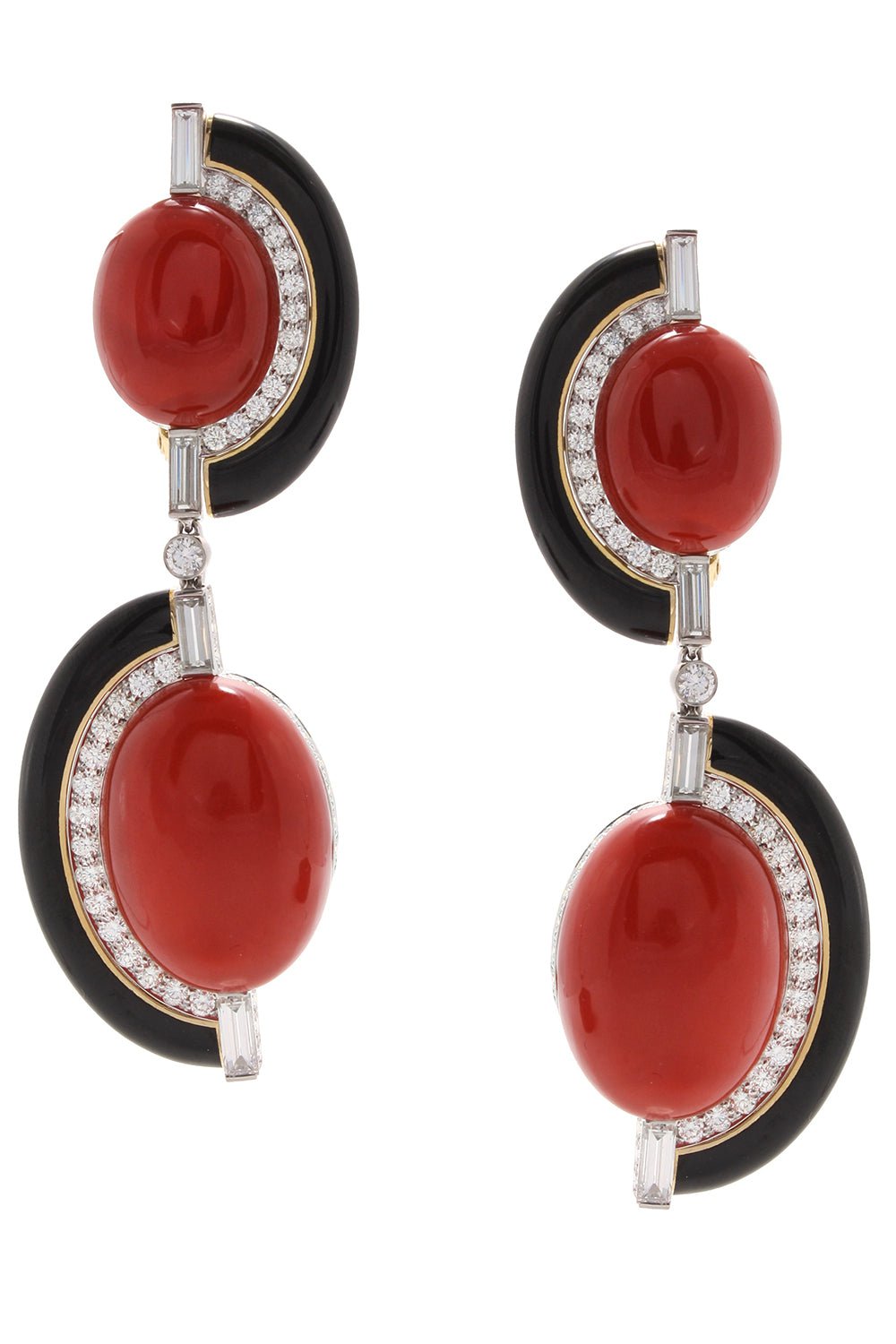DAVID WEBB-Counterpoint Couture Earrings-YELLOW GOLD