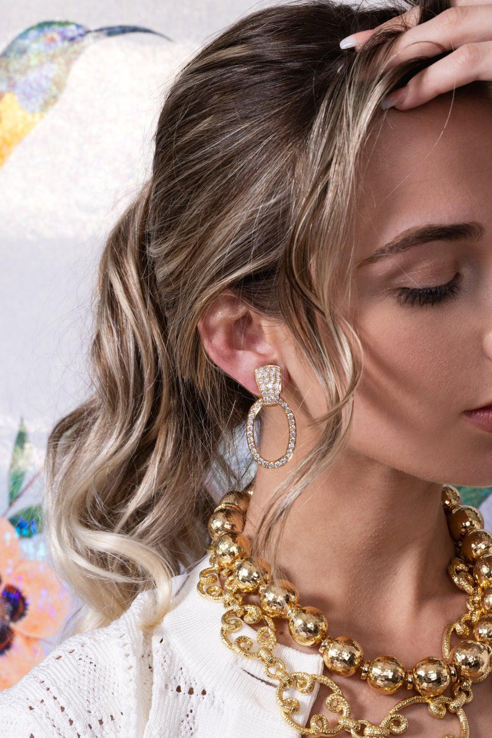 DAVID WEBB-Hollywood Hoop Earrings-YELLOW GOLD