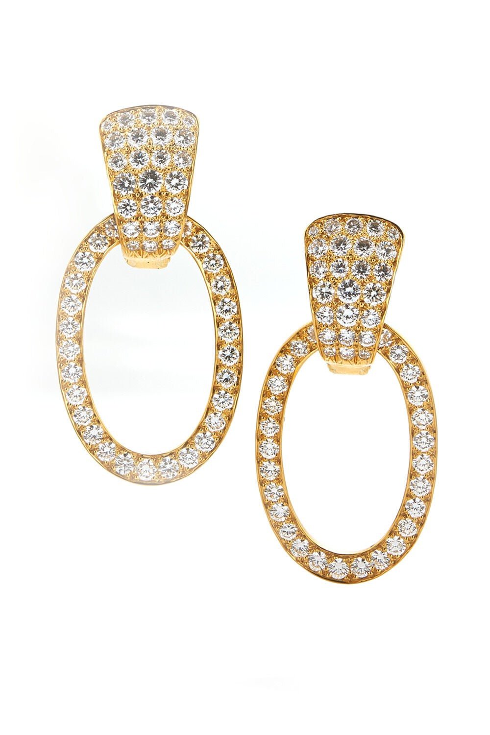 DAVID WEBB-Hollywood Hoop Earrings-YELLOW GOLD