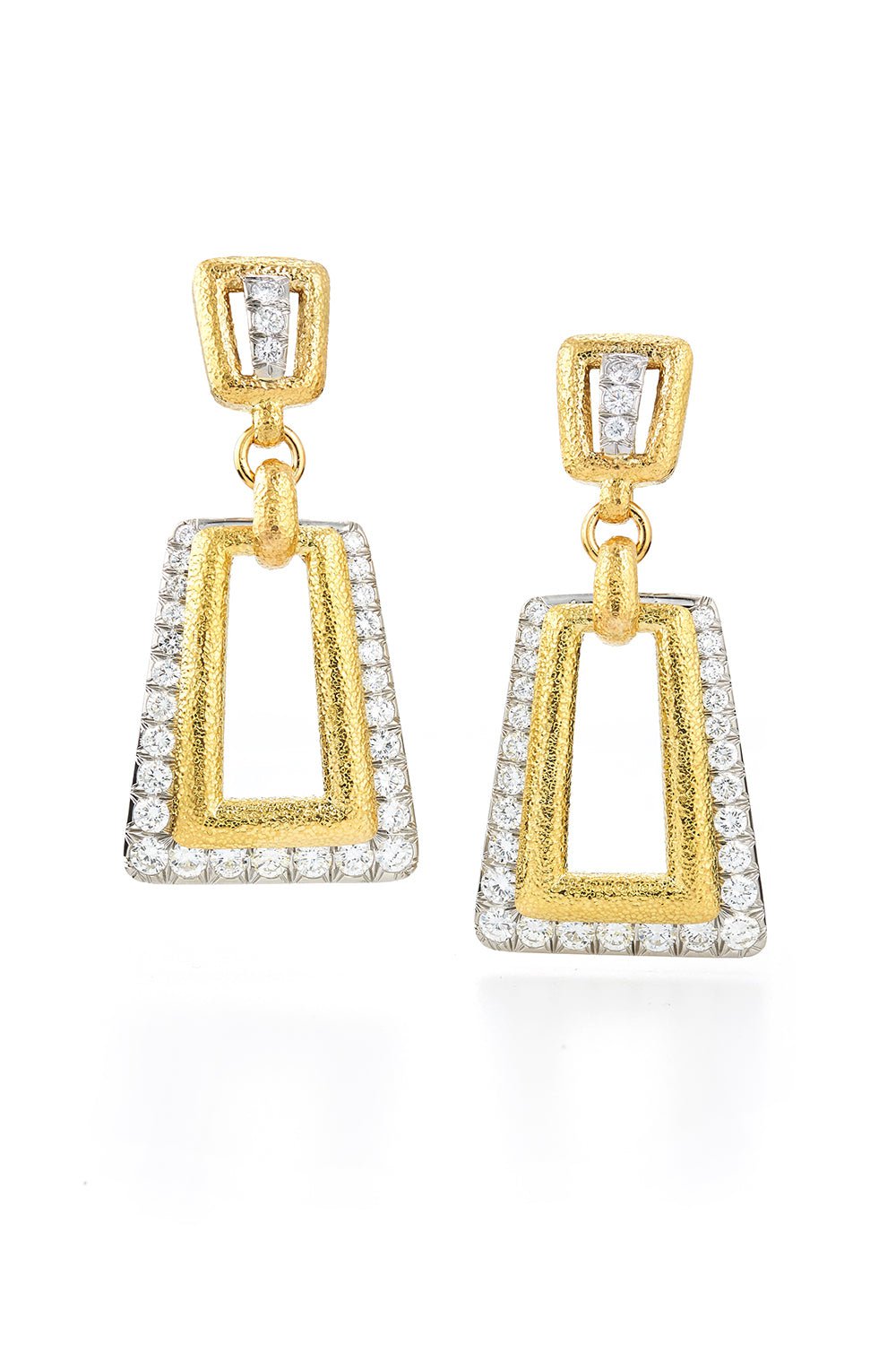DAVID WEBB-Madison Happy Days Earrings-YELLOW GOLD