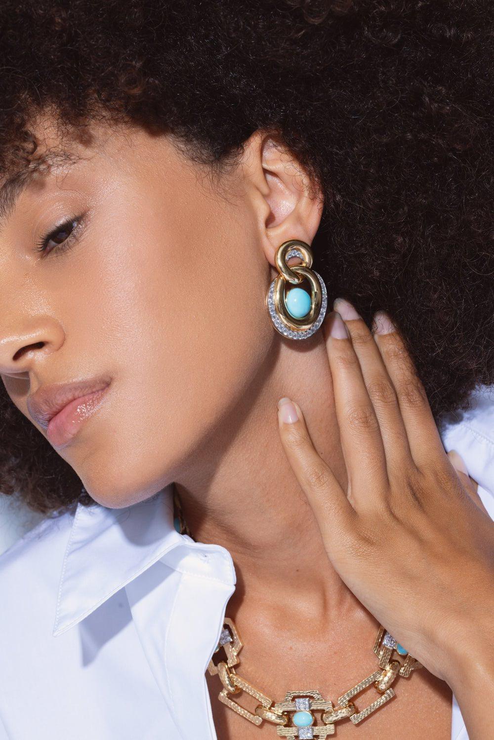 DAVID WEBB-Oyster Earrings-YELLOW GOLD