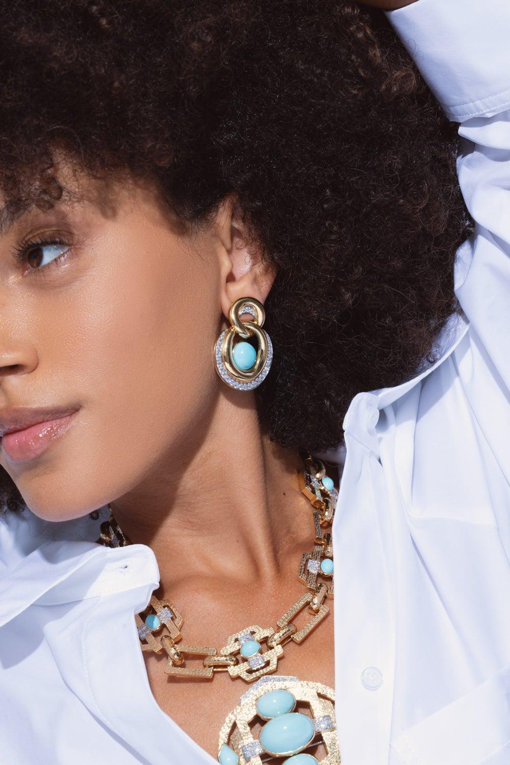 DAVID WEBB-Oyster Earrings-YELLOW GOLD