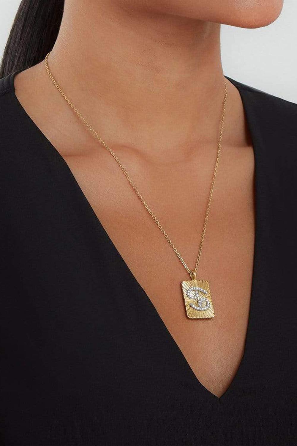 Diamond Cancer Pendant Necklace-YELLOW GOLD-19-JEWELRYFINE JEWELNECKLACE O-DAVID WEBB