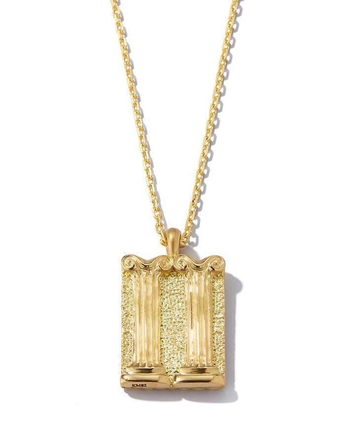 DAVID WEBB-Diamond Gemini Zodiac Pendant Necklace-YELLOW GOLD