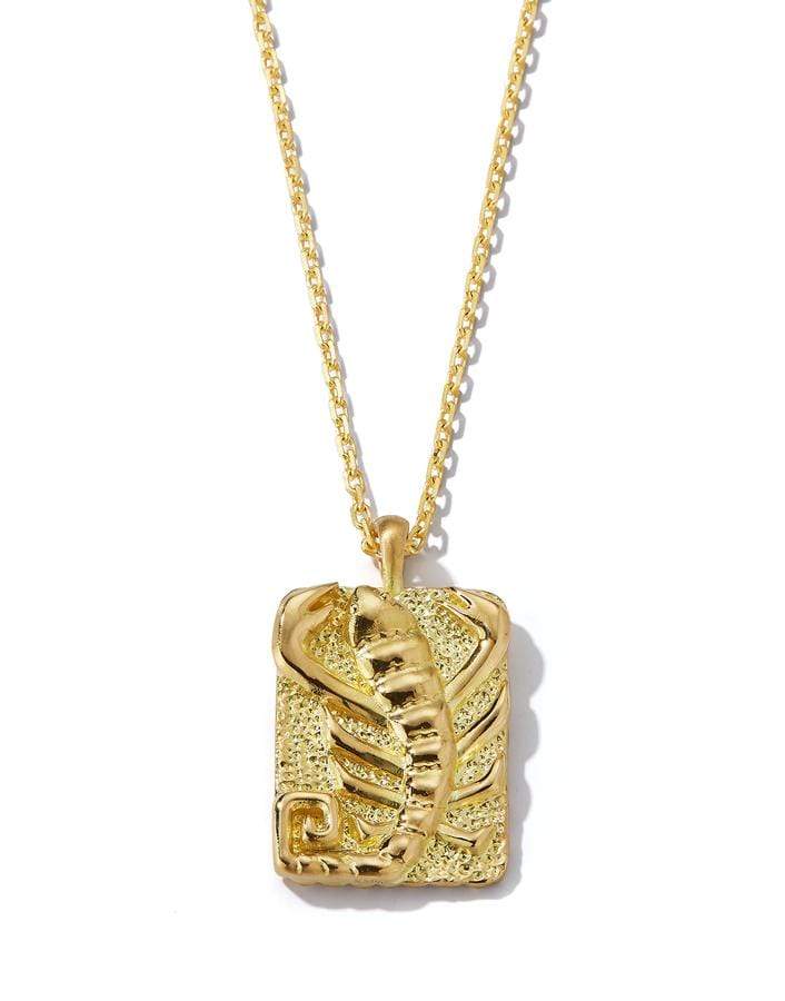 DAVID WEBB-Scorpio Zodiac Pendant Necklace-YELLOW GOLD