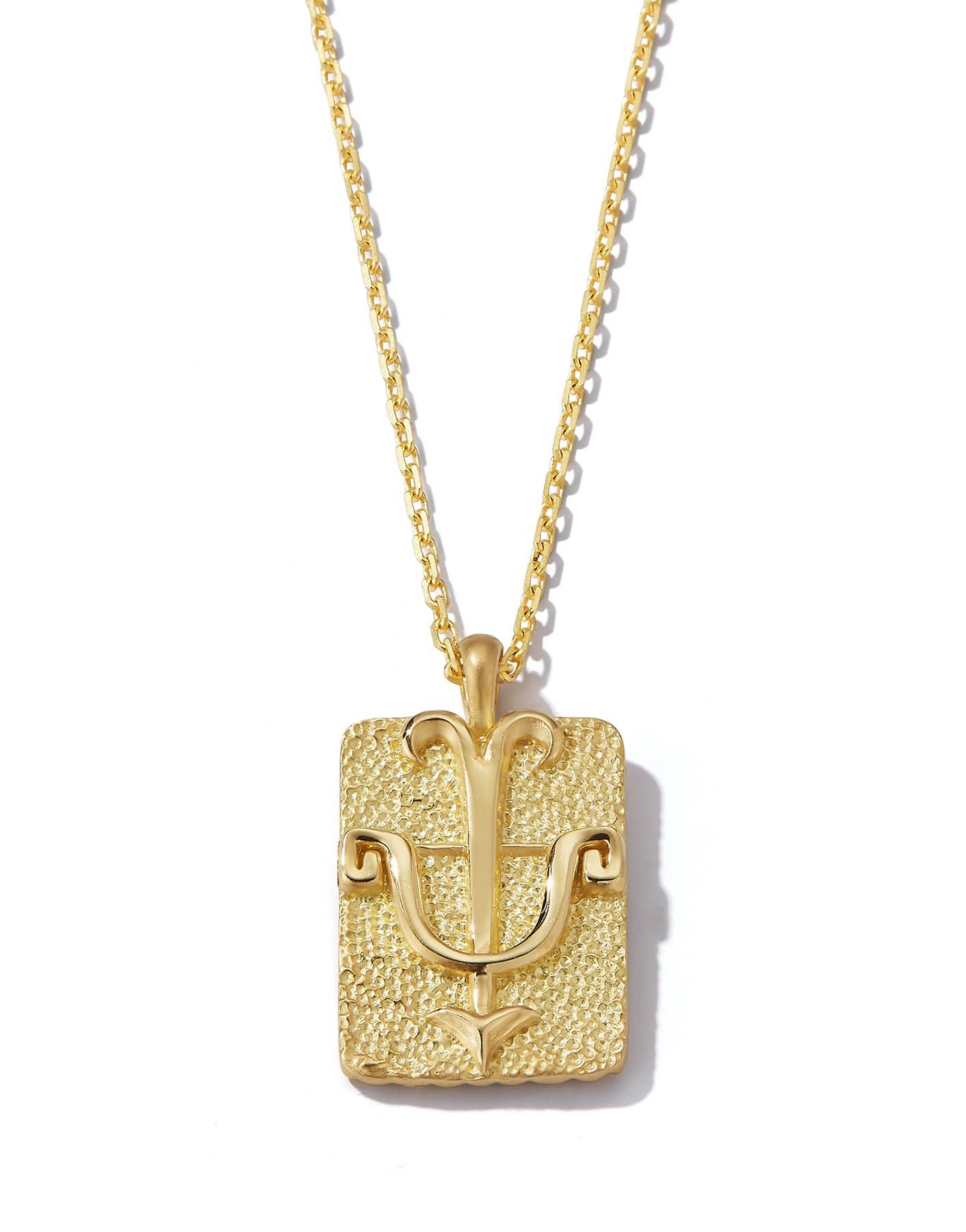 DAVID WEBB-Sagittarius Zodiac Pendant Necklace-YELLOW GOLD