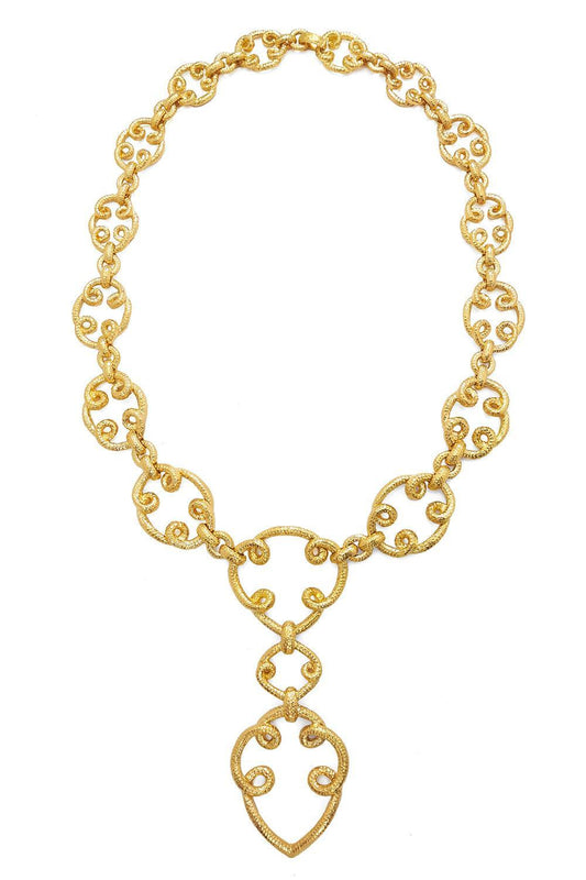 Arabesque Long Loop Necklace-YELLOW GOLD-JEWELRYFINE JEWELNECKLACE O-DAVID WEBB