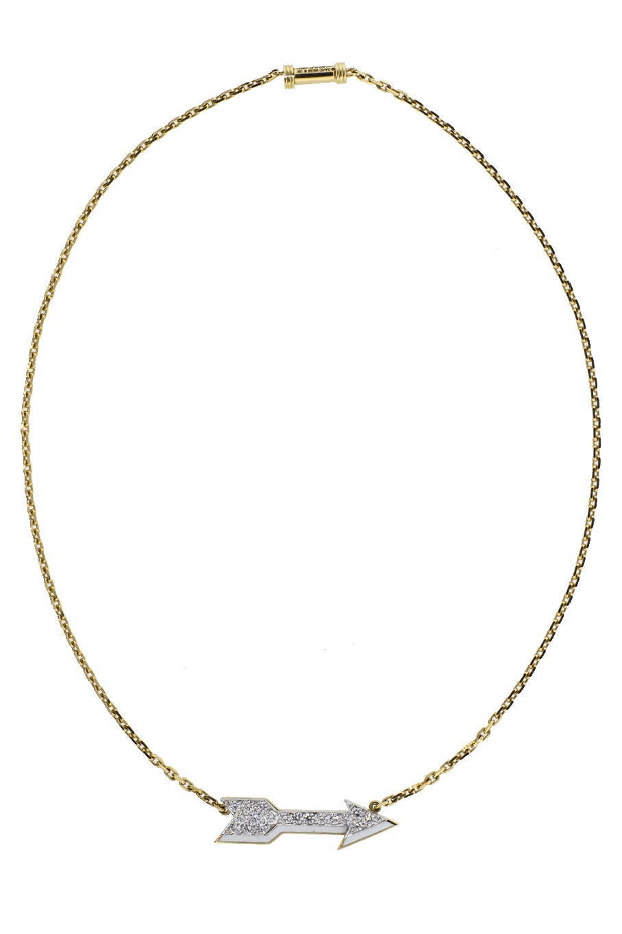 DAVID WEBB-Arrow Necklace-YELLOW GOLD