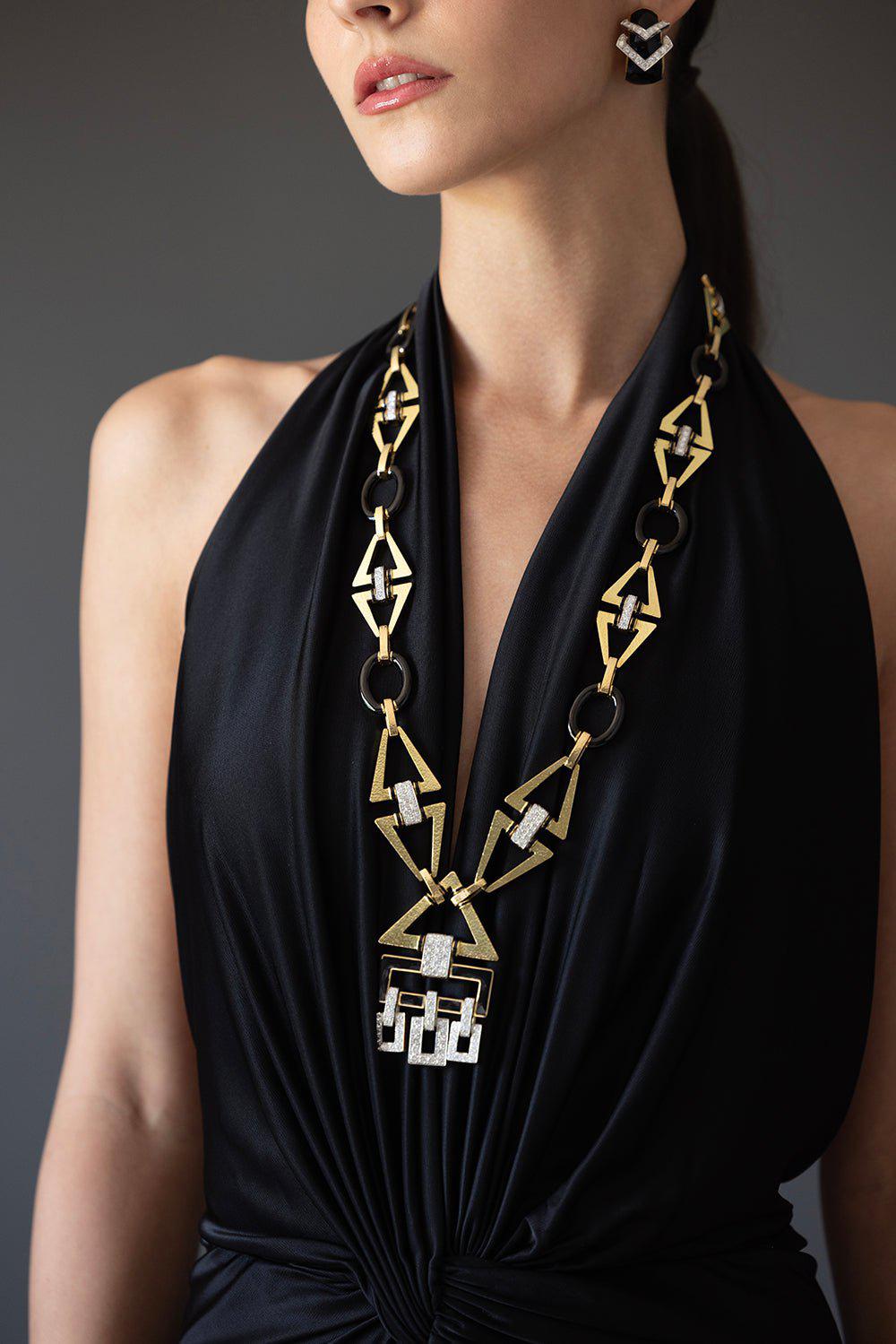 DAVID WEBB-Ceremonial Necklace-YELLOW GOLD