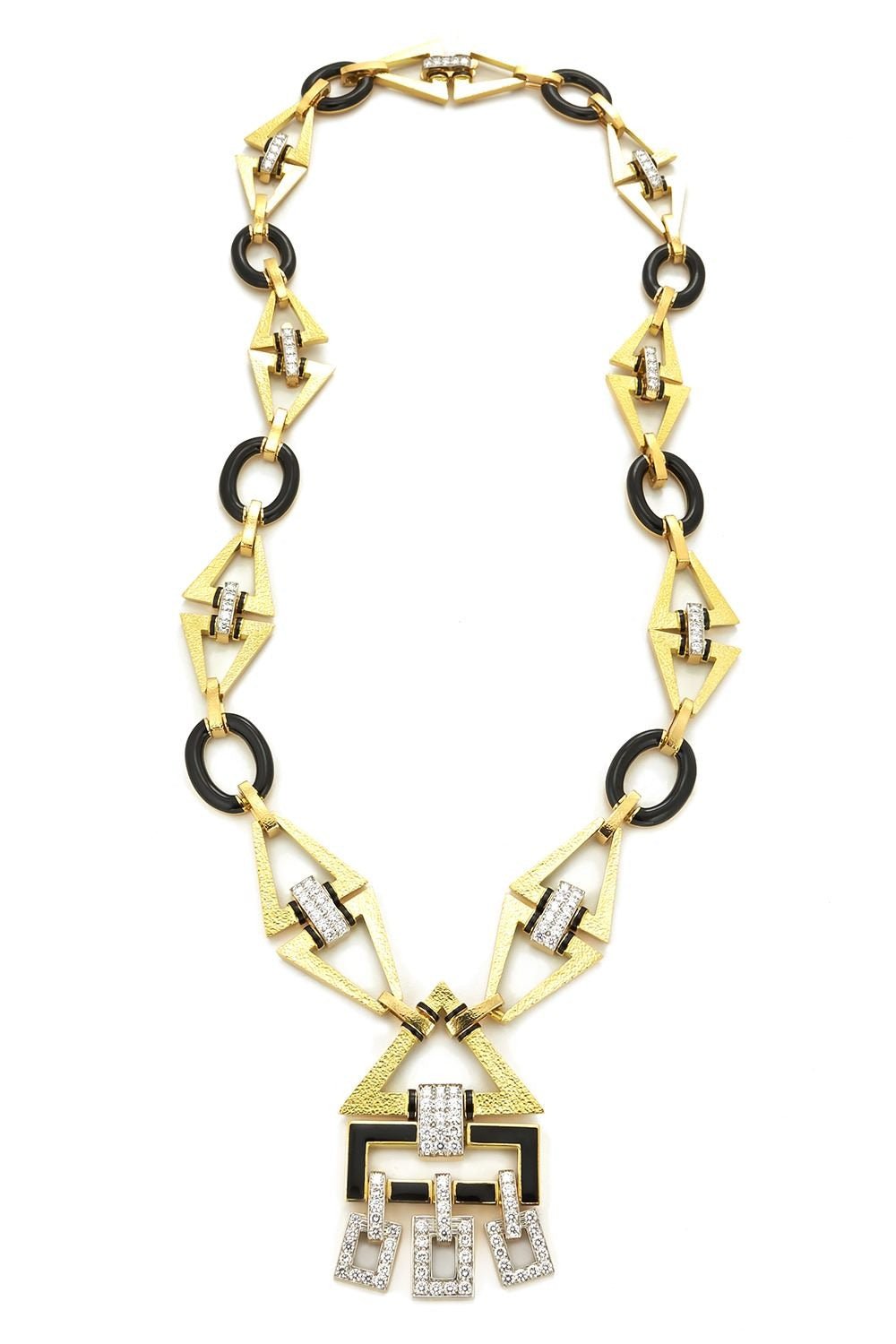 DAVID WEBB-Ceremonial Necklace-YELLOW GOLD