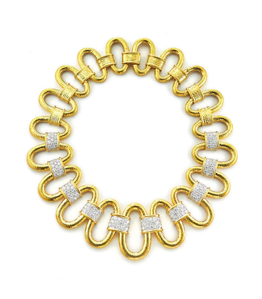 Diamond Revelry Necklace-YELLOW GOLD-JEWELRYFINE JEWELNECKLACE O-DAVID WEBB