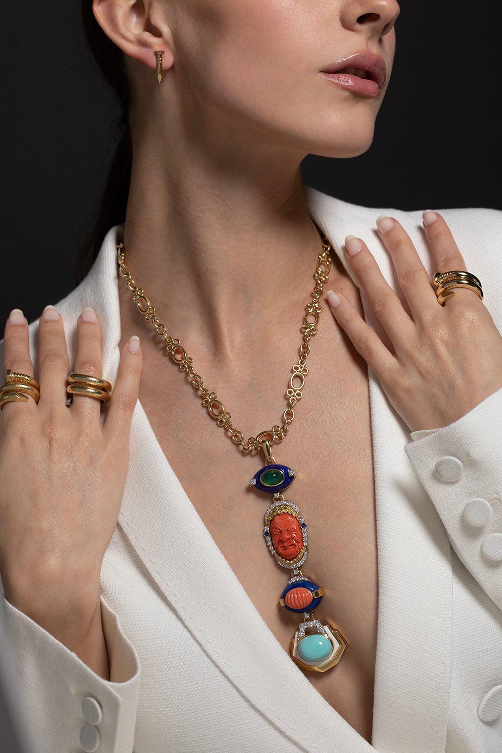 DAVID WEBB-Jaya Chain Necklace-YELLOW GOLD